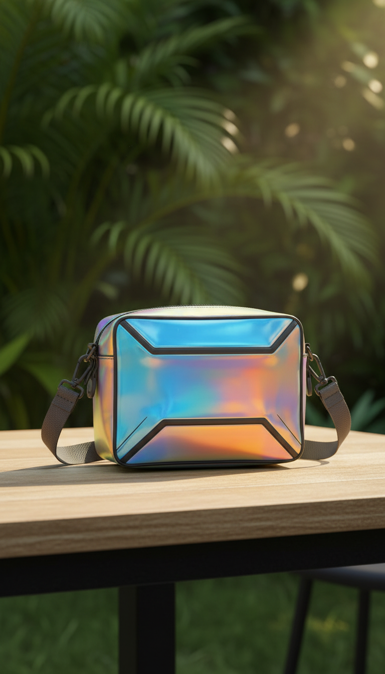 Holographic crossbody mini bag in a new setting